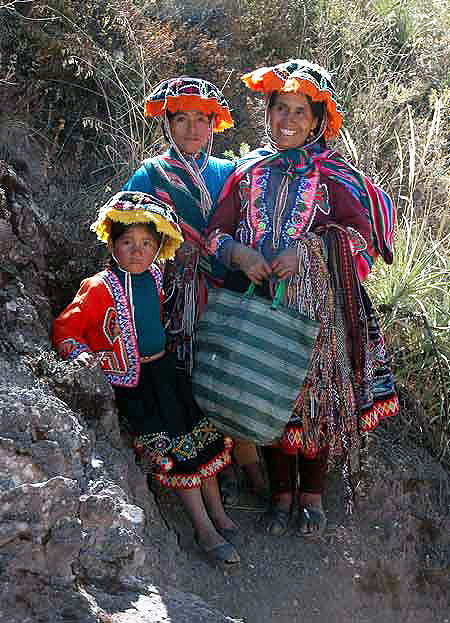 Inhabitants near Pisac, Sacred Valley, Peru